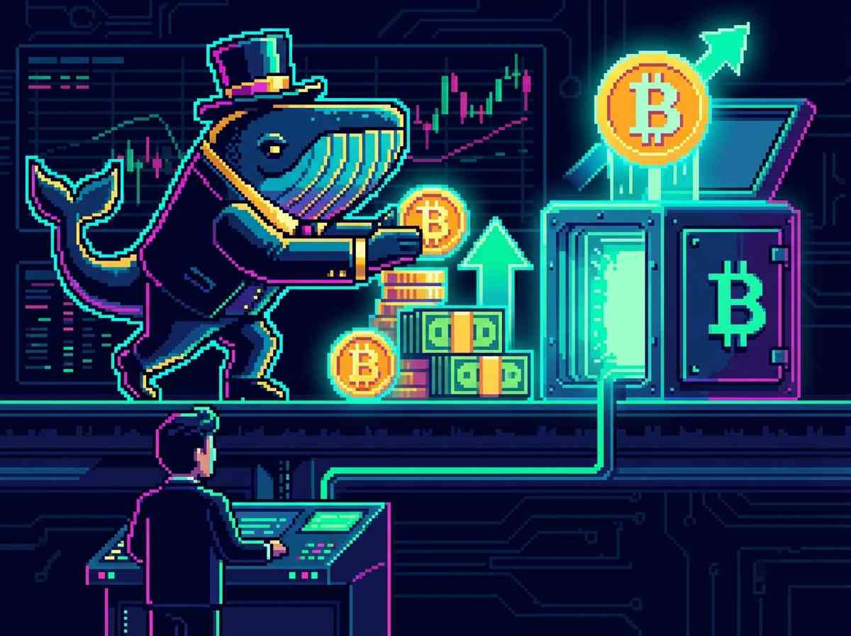 Institutional Bitcoin accumulation visualization